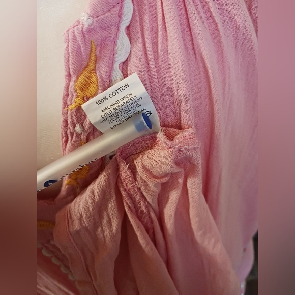 Simply Southern Pink Maxi Dress Women XXL 100% Cotton Full Skirt Pre-worn - Picture 3 of 12